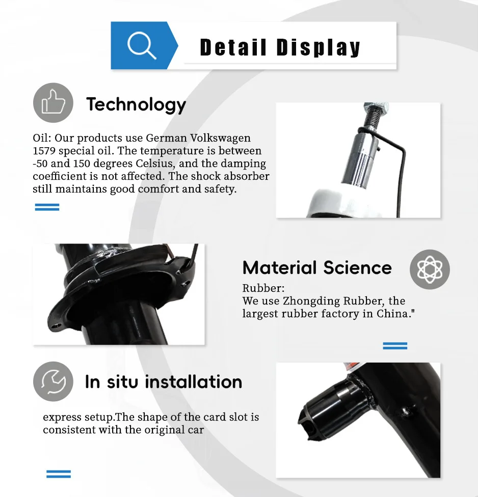 Odpowiednie do BMW X5 F15 przednie indukcyjne przednie i tylne amortyzatory samochodowe 37106875084 37106875083
