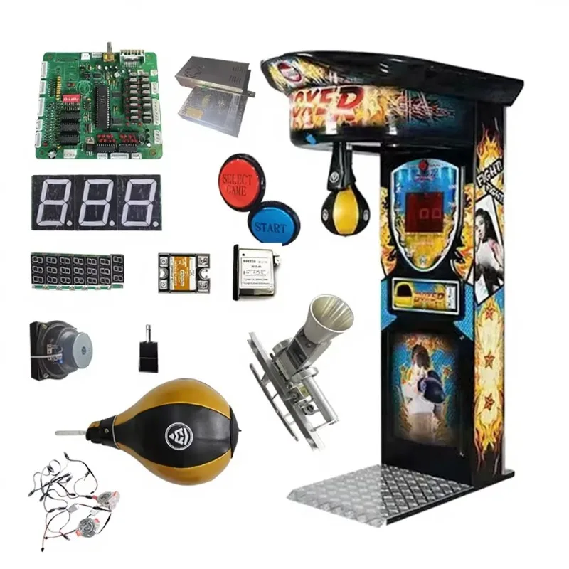 Custom Entertainment Coin Operation Indoor Games Ultimate Punch Maquina De Boxeo Electronic Punch Power Exchange Boxing Machine