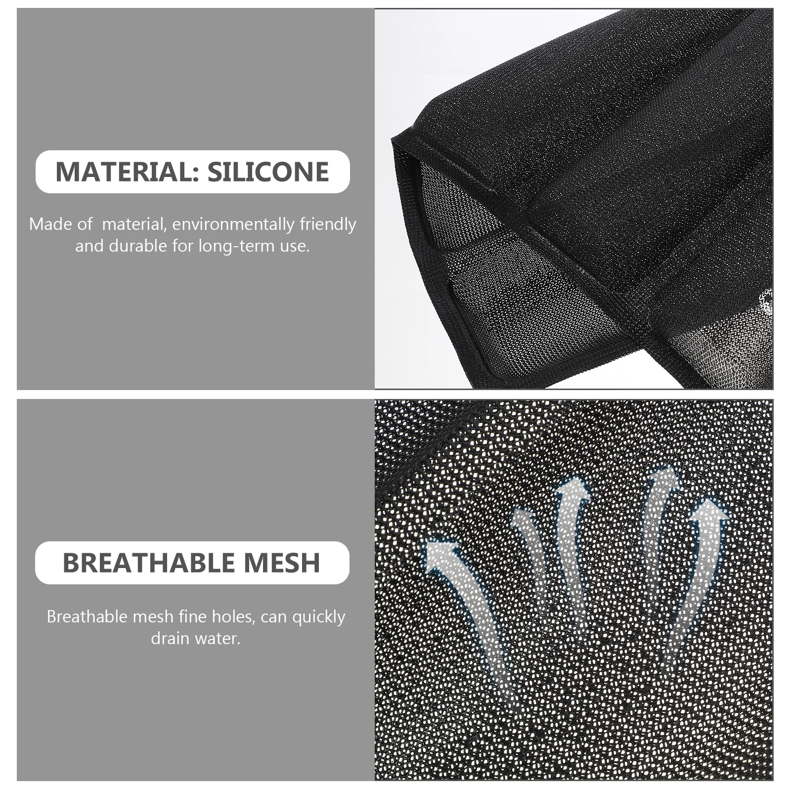 

Силиконовая форма для хлеба, антипригарная форма для выпечки для булочек-багетов с дренажными отверстиями с мелкой сеткой, эко-принадлежности для выпечки