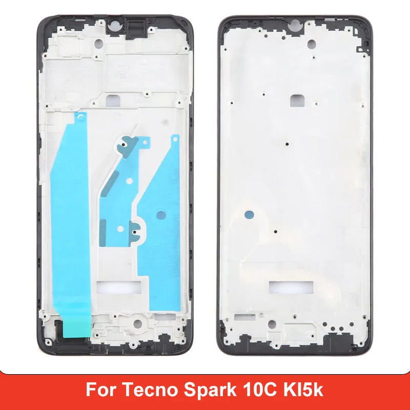 Front Housing LCD Frame Bezel Plate for Tecno Spark 10C KI5k Front Housing Repair Replacement Part