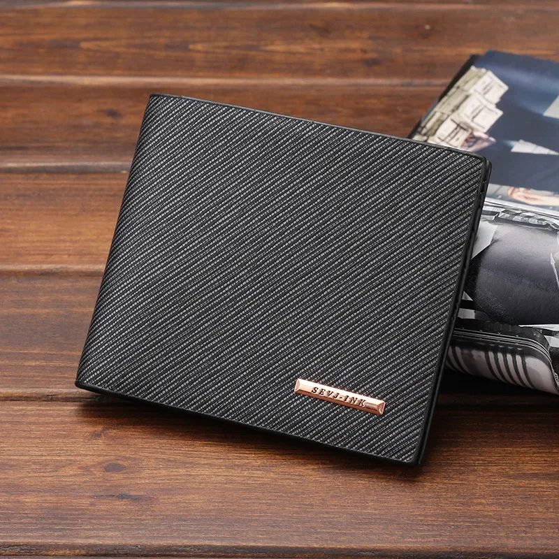 2019 New Men Wallets Fresh Fishon Designer's Purse Men Brand Striped Card Purse Mens Wallet Cartera Hombre