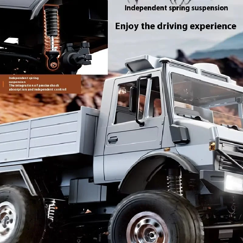 2.4g Rc Crawler 6wd Unimog Rc Truck 1:18 Proportional Control Mechanical Shifting Jjrc Rc Vehicle Simulated Model Toys Cars