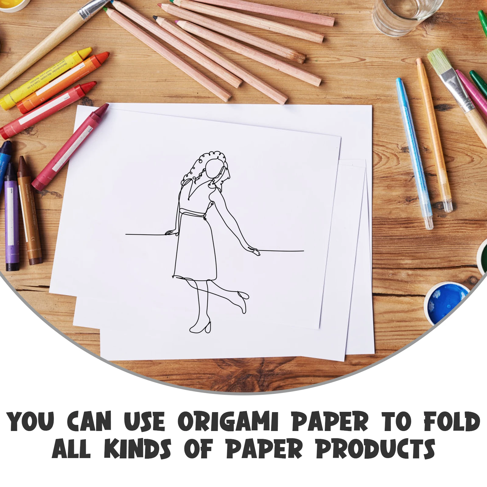 

Paper Thickened Watercolor Origami Handmade Hot Press DIY Folding Drawing