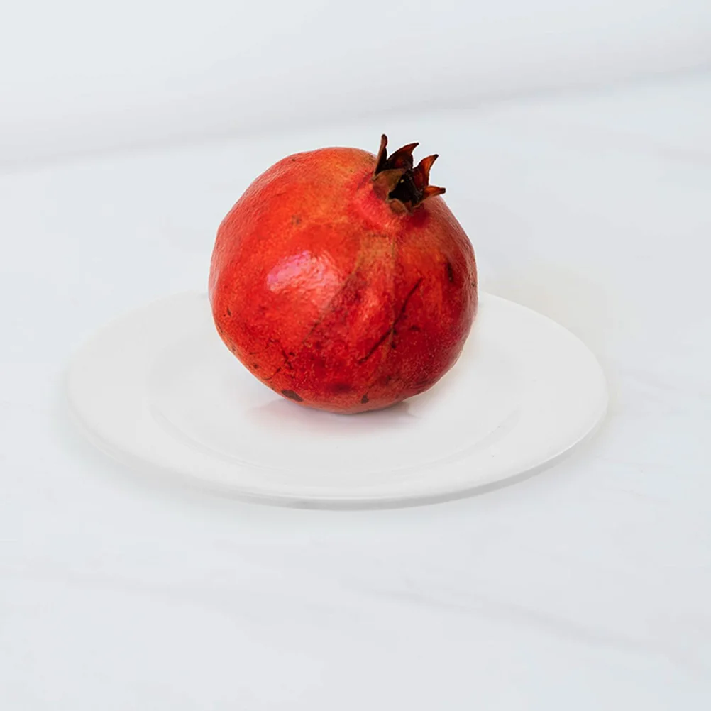 

6Pcs Fruit Plate Simple Design Round Serving Dish Easy Clean Compact Size for Snacks Appetizer Lunch Picnic Kitchen Supply