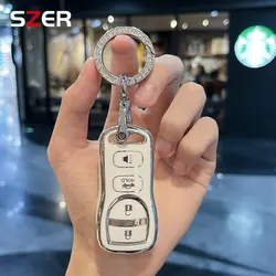 For Nissan Armada Tiida Frontier Sentra X-trail T30 Altima Maxima For Infiniti QX56 JA60 FX35 FX 35 Soft TPU Car Key Cover Case
