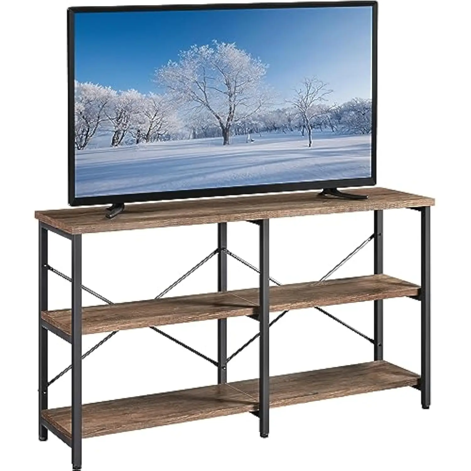 

TV Stand for TV up to 65 Inch, 55 Inch Media Console Table with 3-Tier Storage Shelves for Living Room, Entertainment Center w