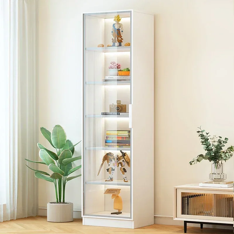 Vitrina-Armoires de Rangement Modernes en Verre, Armoire de Salon