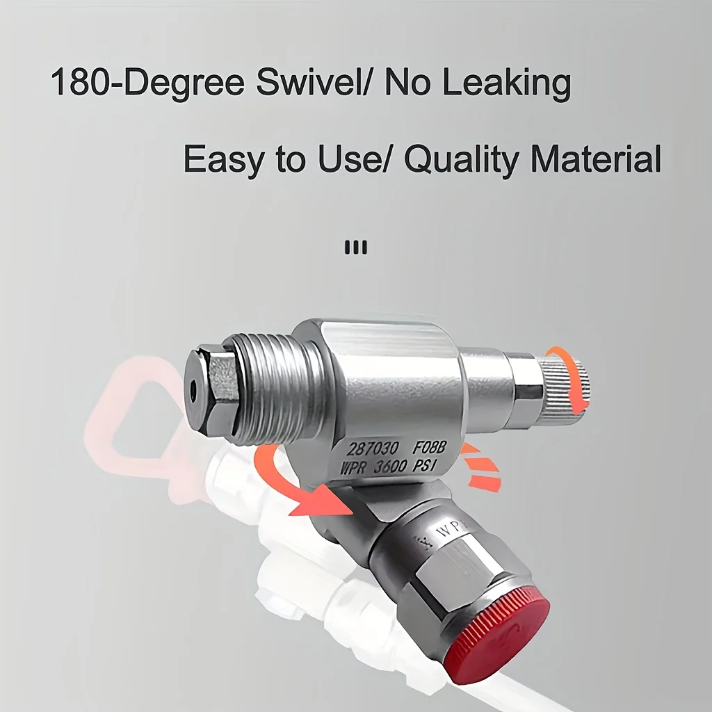Airless Spray Shut-off Valve 287030 3600PSI Clean Shot Valve with F08B Marking Paint Sprayer Gun Repair Parts