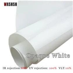 Adhesive film Opacity Self-Adhesive Anti-UV Privacy Protection Blackout Explosion-Proof Tint-Film For home Total White 8m Length
