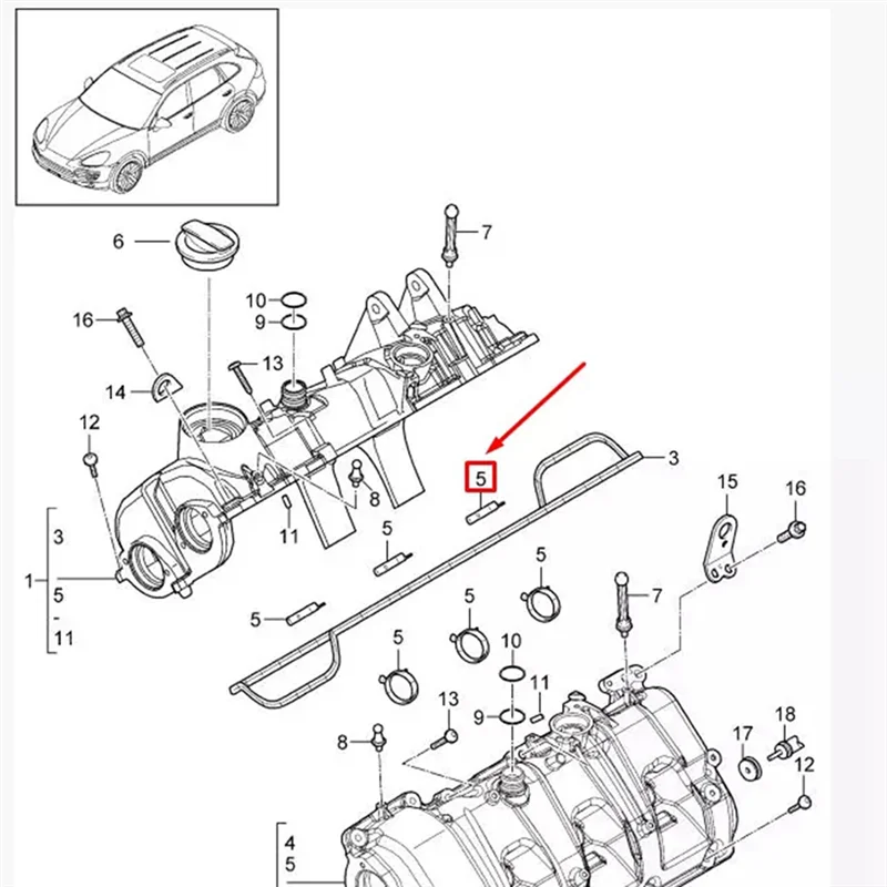 

Эффективное уплотнительное кольцо 94610593765 Null Pad Forporsche Macan Panamera Уплотнительное кольцо свечи зажигания Уплотнительное кольцо двигателя