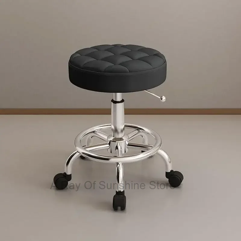 Recliner Aesthetic Hairdressing Chair Backrest Simple Rolling Rotating Barber Chair Portable Mocho Cadeira Barber Equipment