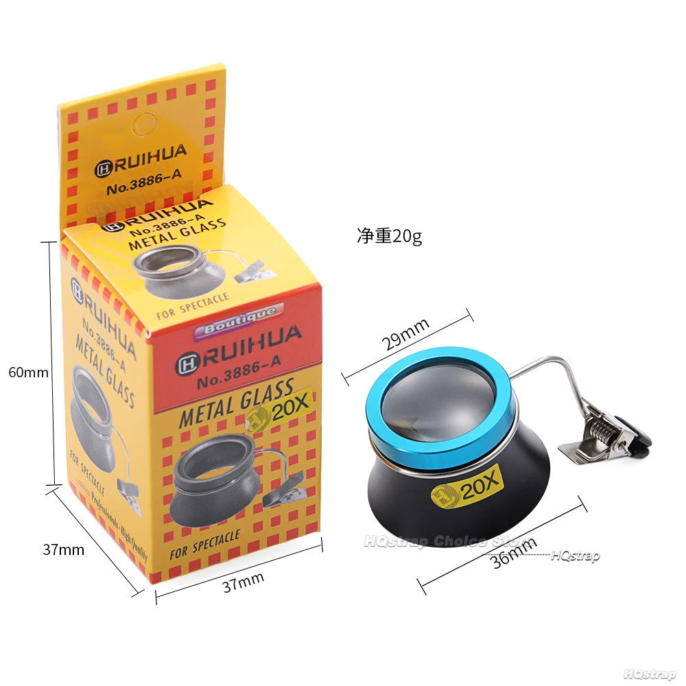 5X 10X 20X Brillen Lupe Clip-On Auge Lupe Vergrößerungs Objektiv Uhrmacher Reparatur Werkzeug Tragbare Okular Prozess Betrieb werkzeug