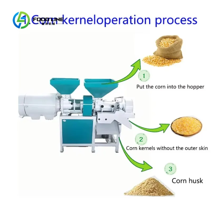 Customized Corn Milling Machine Grinder 500kg/H Maize Milling Machine 7.5kw Corn Grits Makincmachine Corn Mill Maize Grinder
