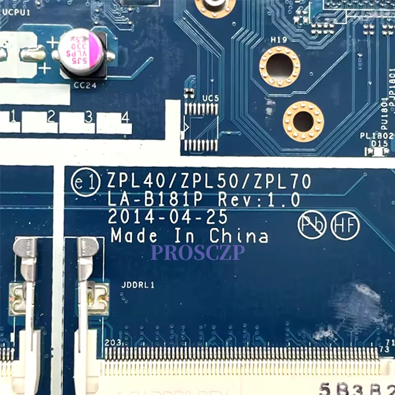 

LA-B181P ZPL40/ZPL50/ZPL70 для ноутбука HP Probook 440 G2 450 G2, материнская плата с процессором I3 I5 I7 4/5 поколения UMA 799548-001 799962-001