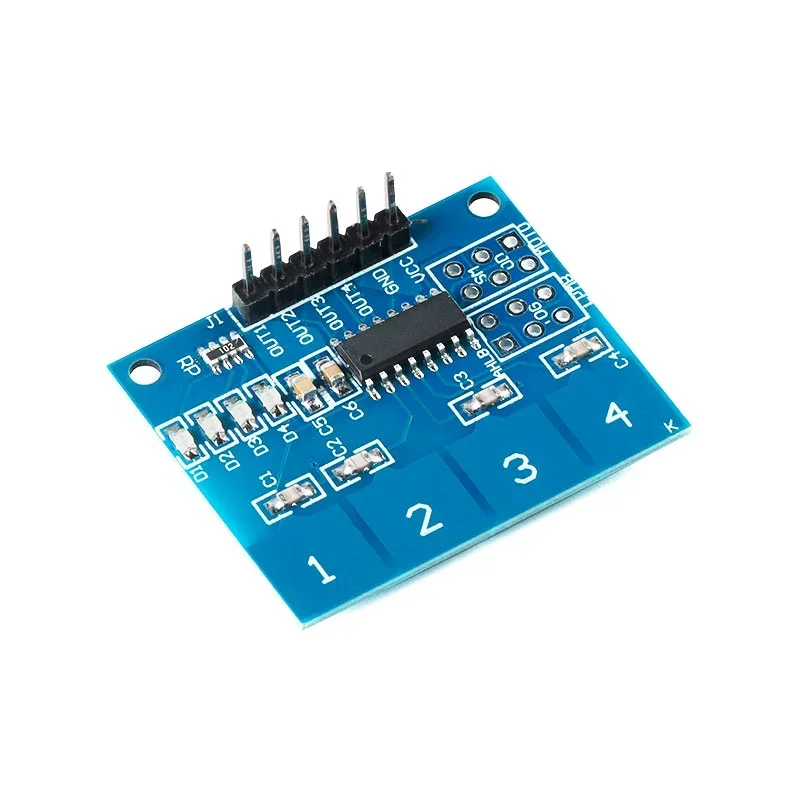 10PCS TTP224 4CH Capacitive Touch Switch Digital Touch Sensor Module