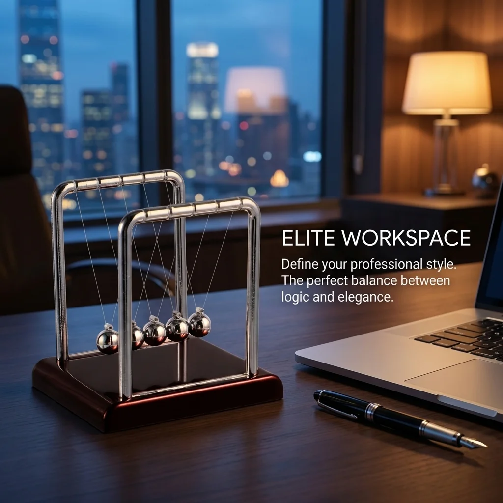 Physics Science Toy Newton Cradle Pendulum Ball Physics Teaching Tool Office Home Desktop Ornament Stress Relief Holiday Gift
