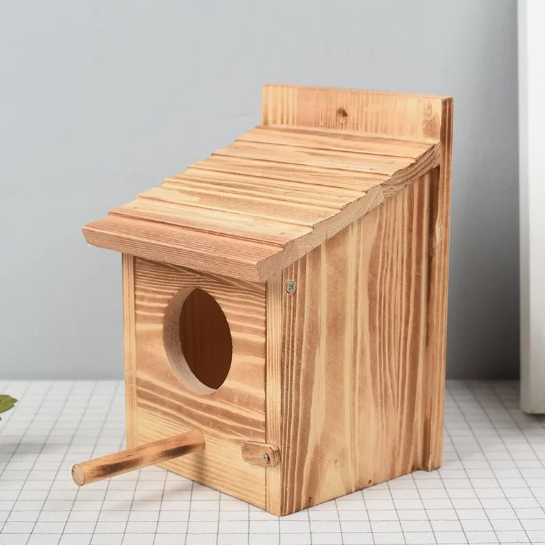 Xianglong Parrot Nest Breeding Canary Cage Bird House Bird's Nest Box Bird House Wooden Pet Bird's Nest Box