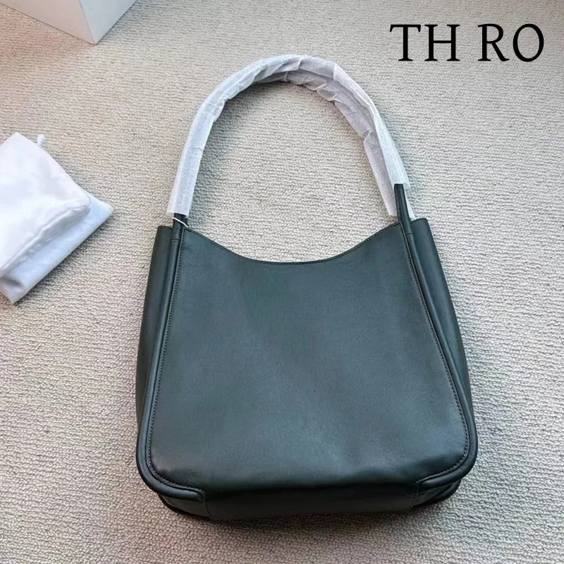 

Женская Винтажная сумочка TH RO, винтажная сумка из воловьей кожи на одно плечо для подмышек, 2024