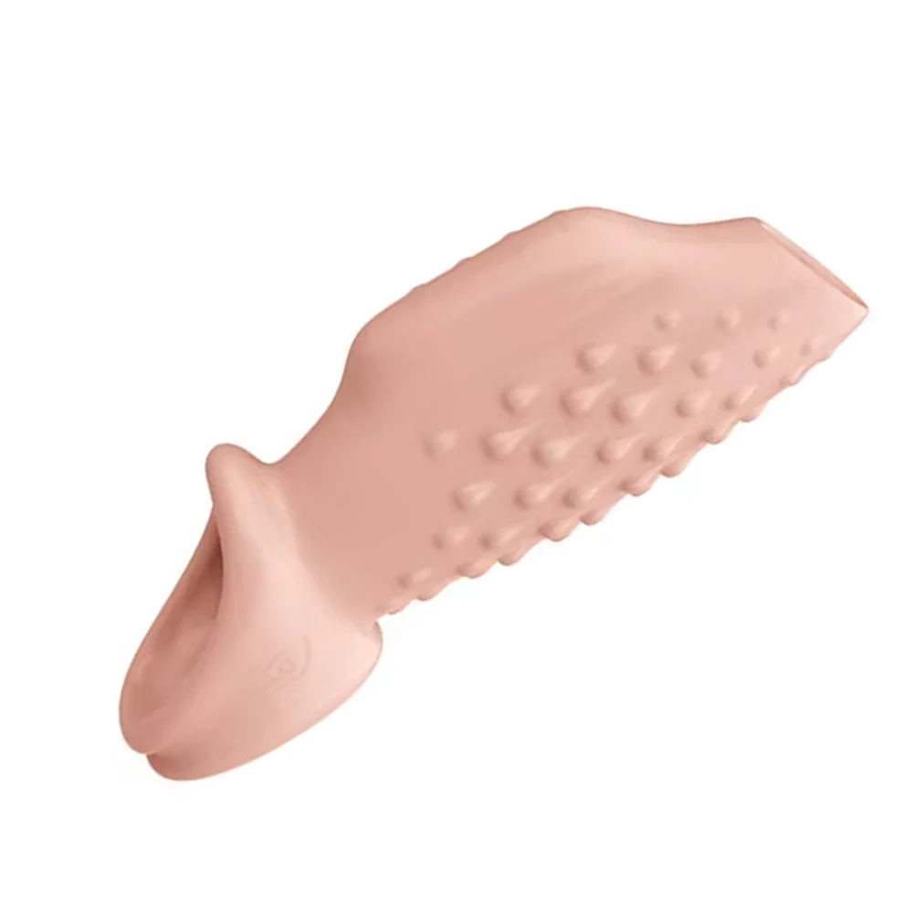 Cock Sleeve Electric Penis Ring Male Delay Ejaculation Soft TPE Men Cock Enlargement Extender Vibrators Sex Toys Male Erotic