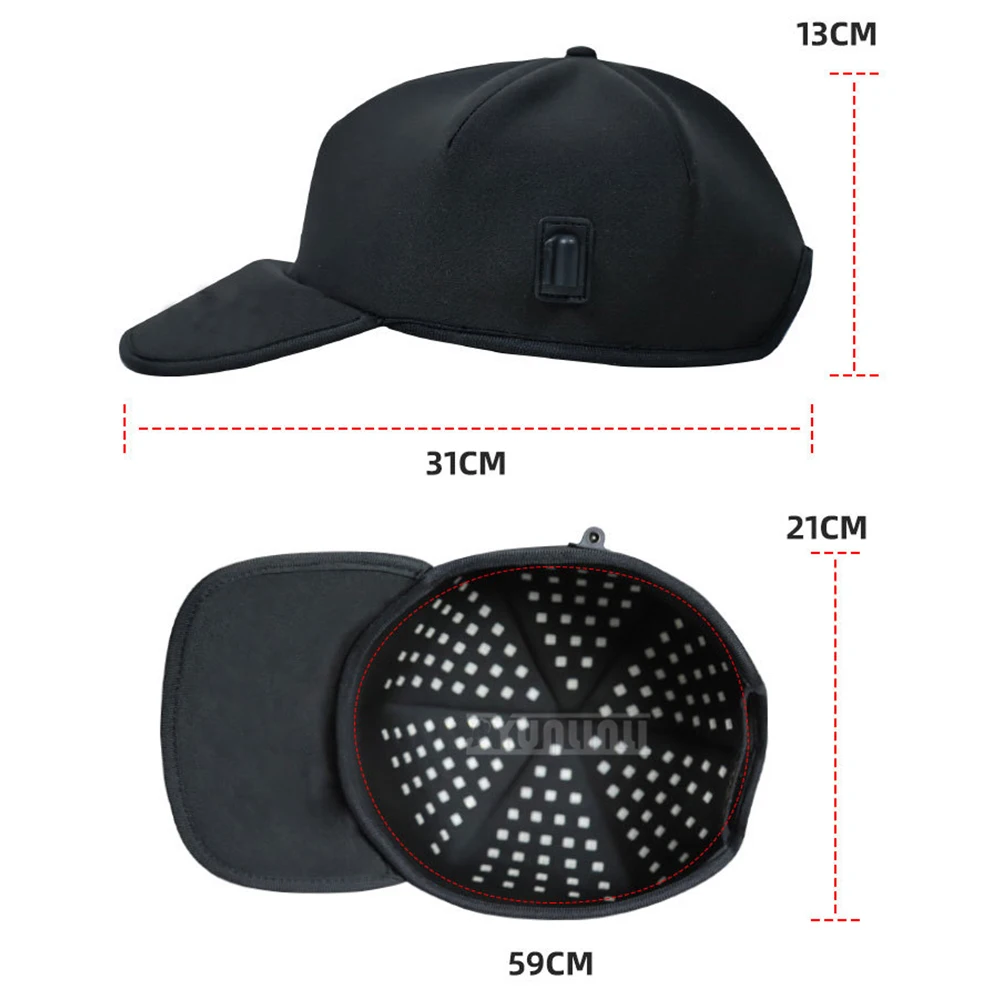 Red Light Therapy Hat for Sleep Improvement with 180 Lamp Beads