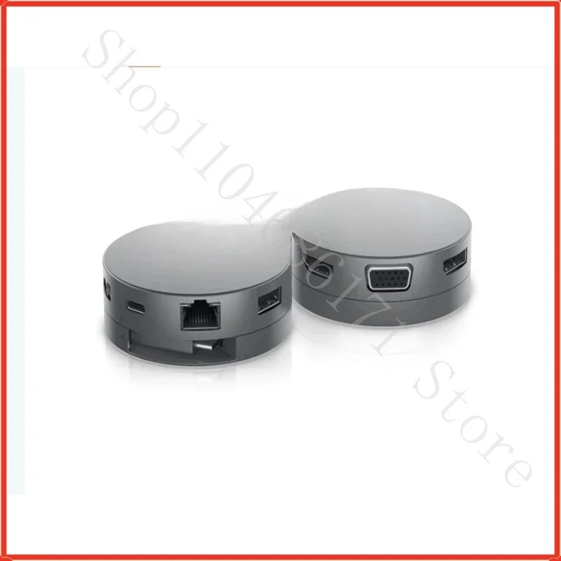 L FOR  DA310  7-IN-1 Mini Docking Station Portable USB-C Adapter Type-c Extender HDMI DP VGA RJ45 4K