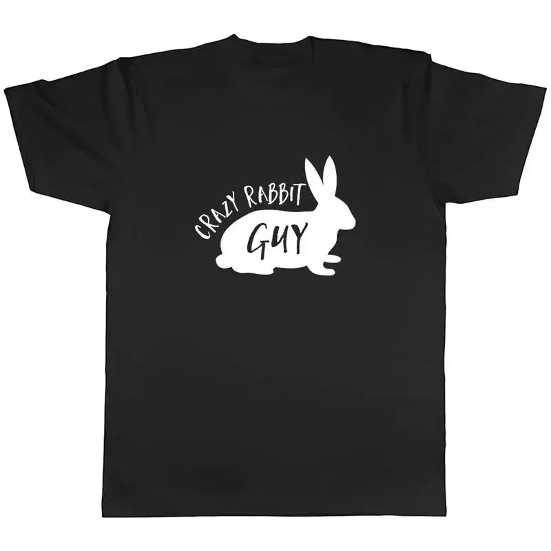 Crazy Rabbit Guy Mens Unisex T-Shirt Tee