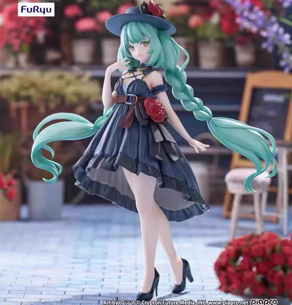 20cm hatsune miku figura anime bonito vestido cerimonial estilo gótico modelo de animação brinquedo presente coleção decoração ornamentos