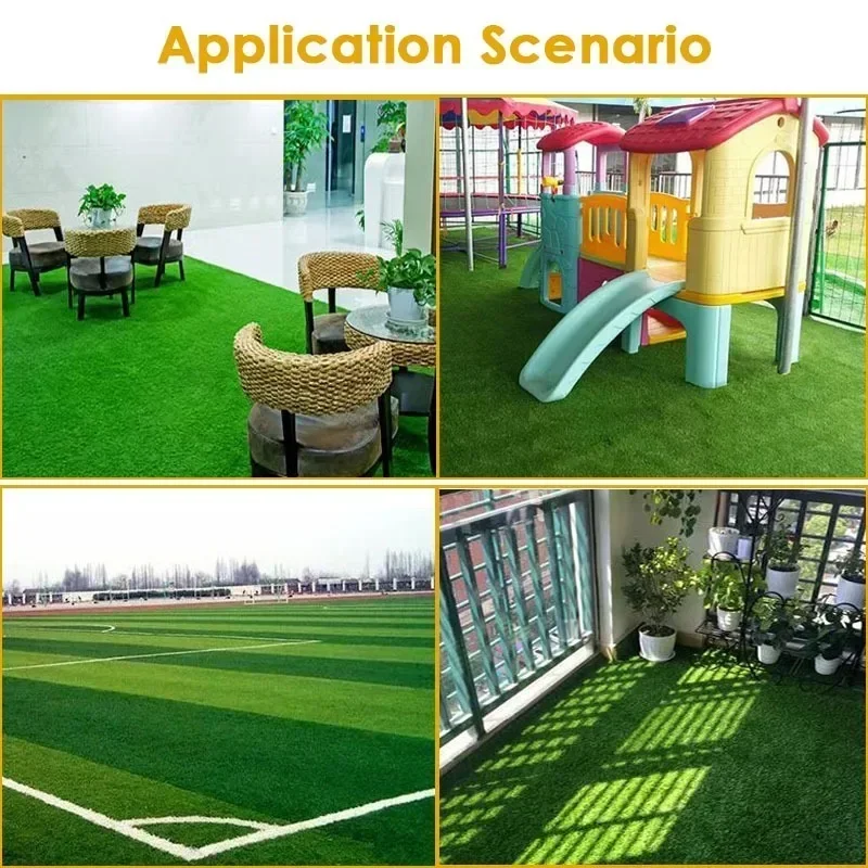 High Quality Artificial Turfing Garden Outdoor Synthetic Grass Lawn Indoor Balcony Courtyard Decor Turf Fake Green Grass Rug