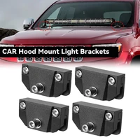 Soporte de montaje de luz Led de trabajo para capó de motor de coche, cubierta de capó automático, soporte de pilar, Clip de abrazadera sin perforación para coche SUV 4WD 4X4