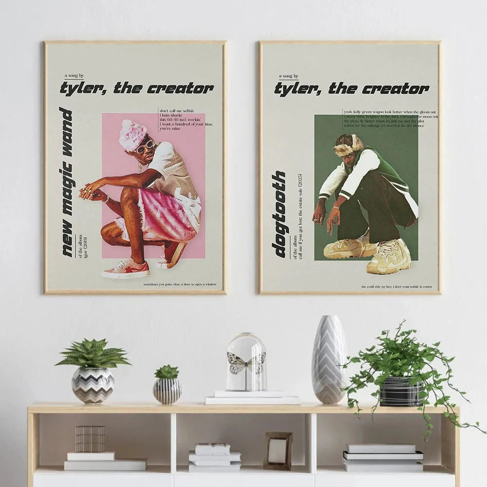 الهيب هوب مغني الراب تايلر-الخالق جديد عصا سحرية ألبوم الموسيقى ملصق ملصقات جدار لوحات ديكور المنزل النوم