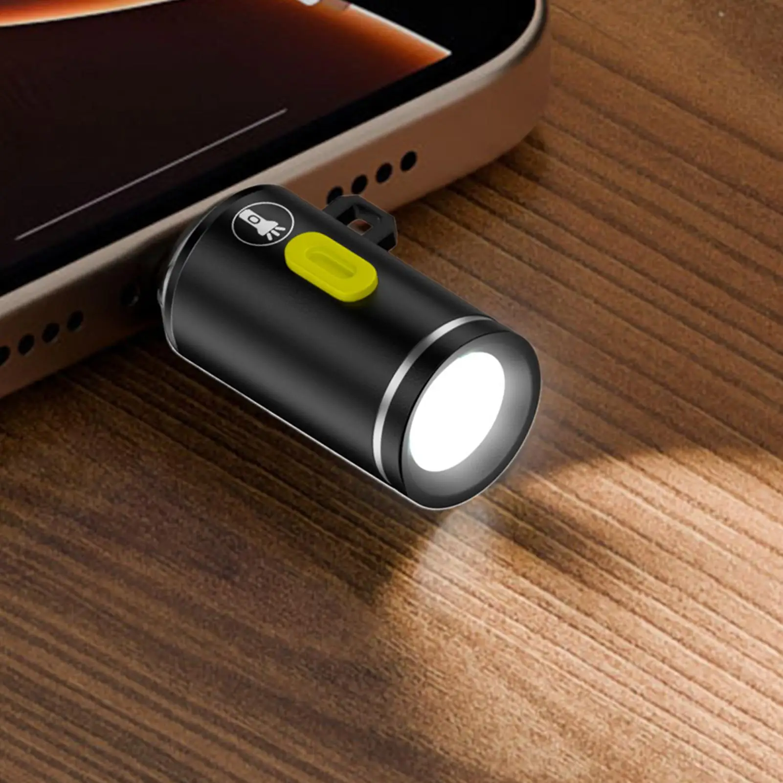 Type-C LED Camping Flashlight Portable Pocket Flashlight Outdoor Lighting Device Super Bright Waterproof Torch Climbing Camping
