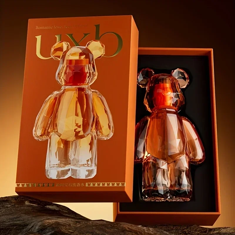 

100ML Romantic Gemstone Bear Ladies Perfume Figo Scent, stylish cute, luxury gift box, perfect for everyday use and travel