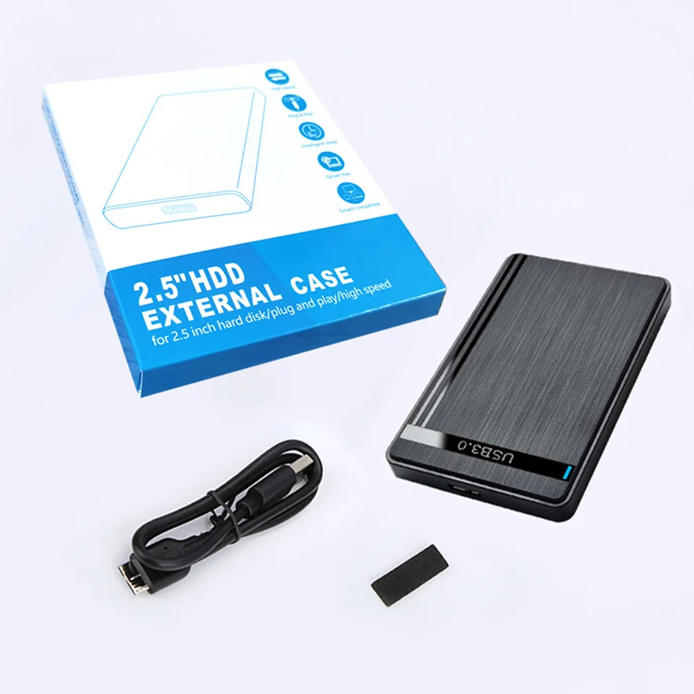 2.5 Inch External Mobile Hard Drive Case USB 3.0/2.0/Type C to SATA SSD External Storage HDD Box For Computer Plug and Play
