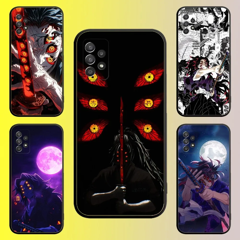 

Cool K-Kokushibo Anime Phone Case For Samsung Galaxy A13,A21s,A22,A31,A32,A52,A53,A71,A80,A91 Soft Black Shell