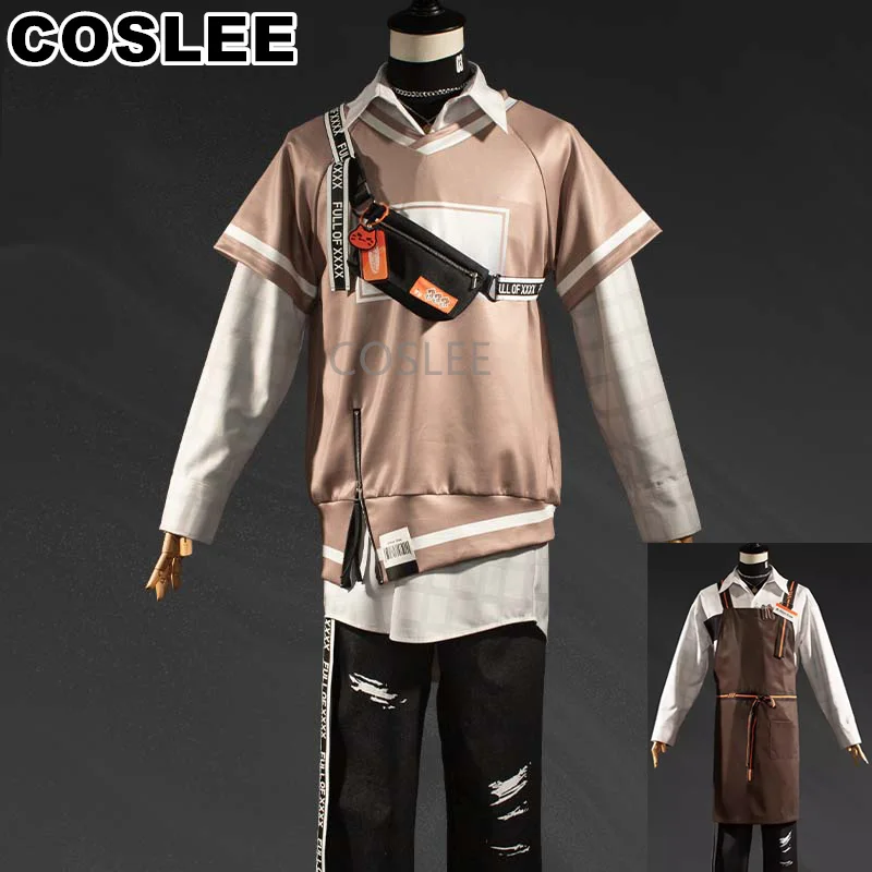 COSLEE Vtuber Nijisanji Alban Knox New Clothes Leisure Handsome Uniform Cosplay Costume Halloween Carnival Party Outfit For Men