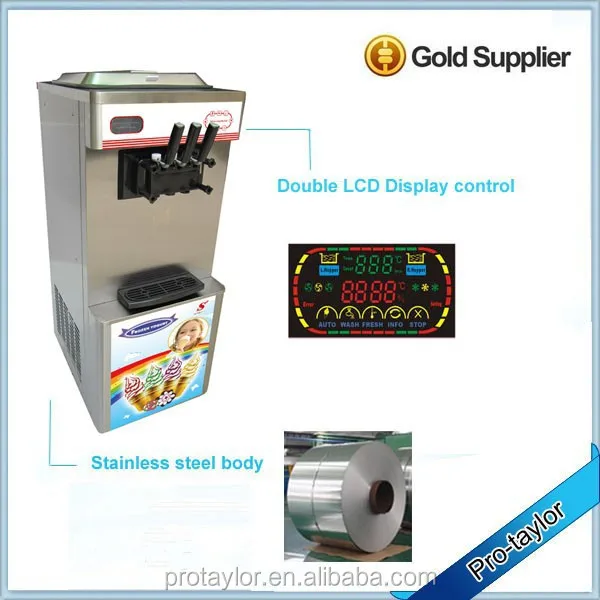 High Quality Commercial Electric Mobile Multi Slot Soft Ice Cream Machine