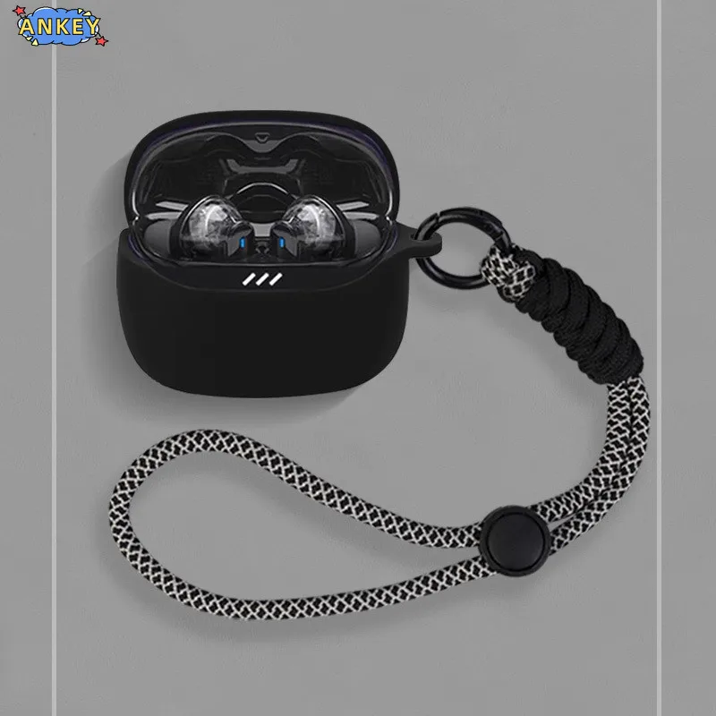 Funda protectora para JBL Tune Beam 2, cordón de nailon, cubierta suave, funda de conchas JBL TuneBeam2, accesorios de correa de cuerda de mano