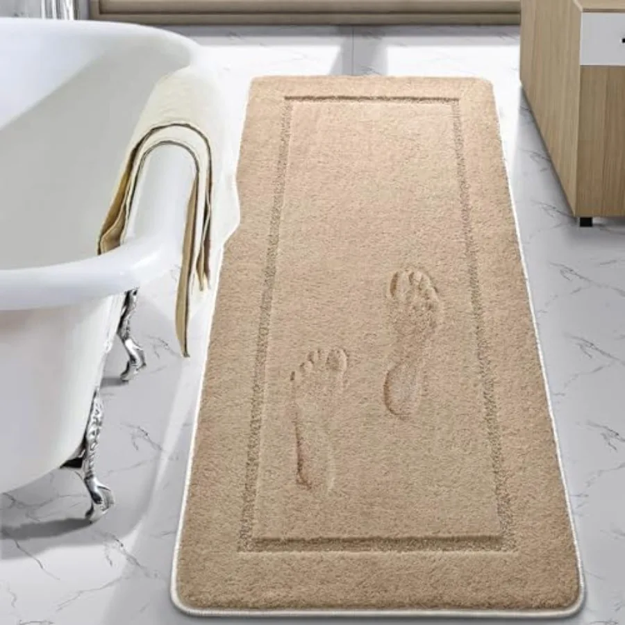 

Luminous Non Slip Bathroom Rugs Runner 24 x 70 Inch Extra Soft and Comfy Bath Mats Rug Absorbent Thick Microfiber Mat Carpets f