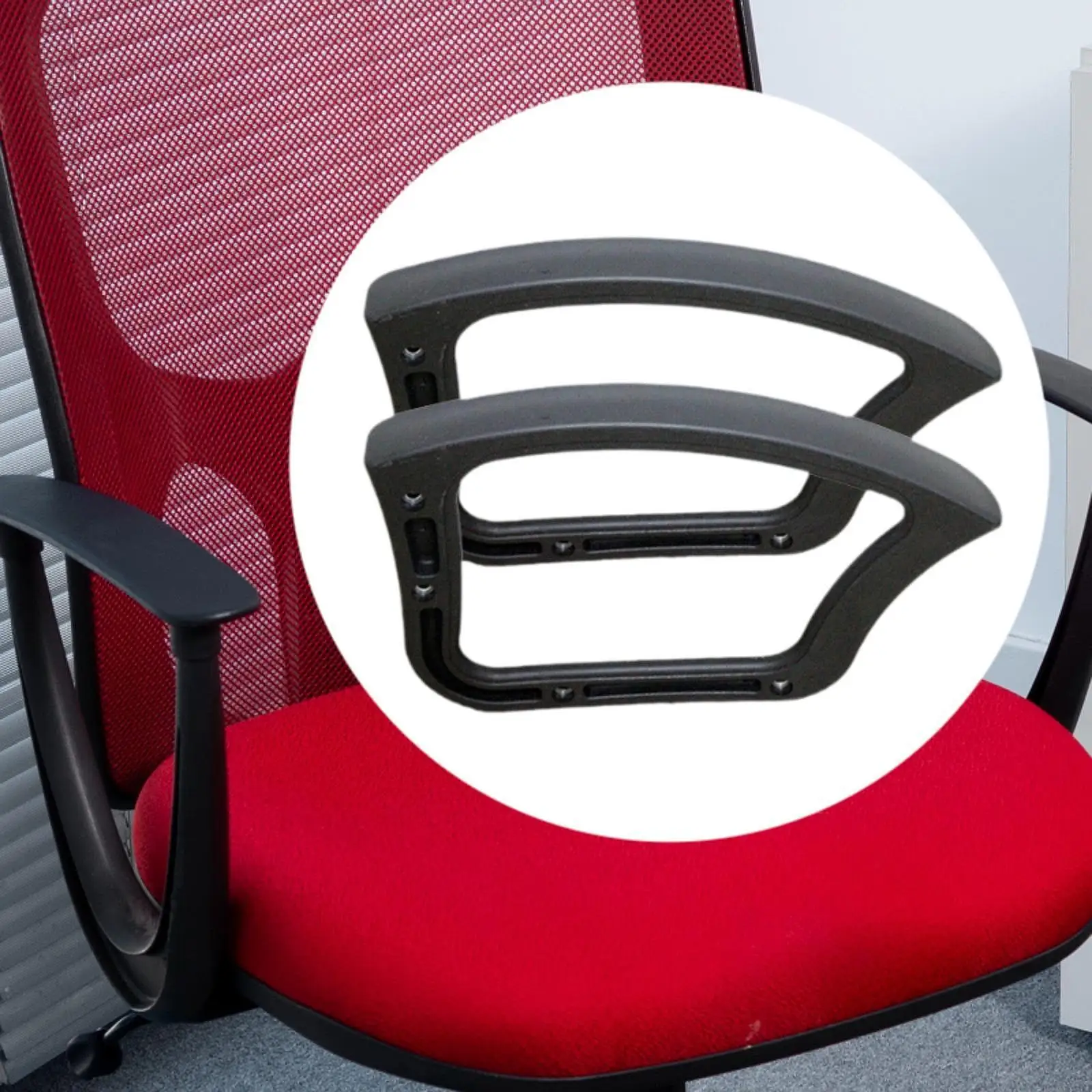 

2 Pieces Chair Armrest Rings Portable Home Office Comfortable Game Room Easy to Install Arm Rests Office Chair Accessories