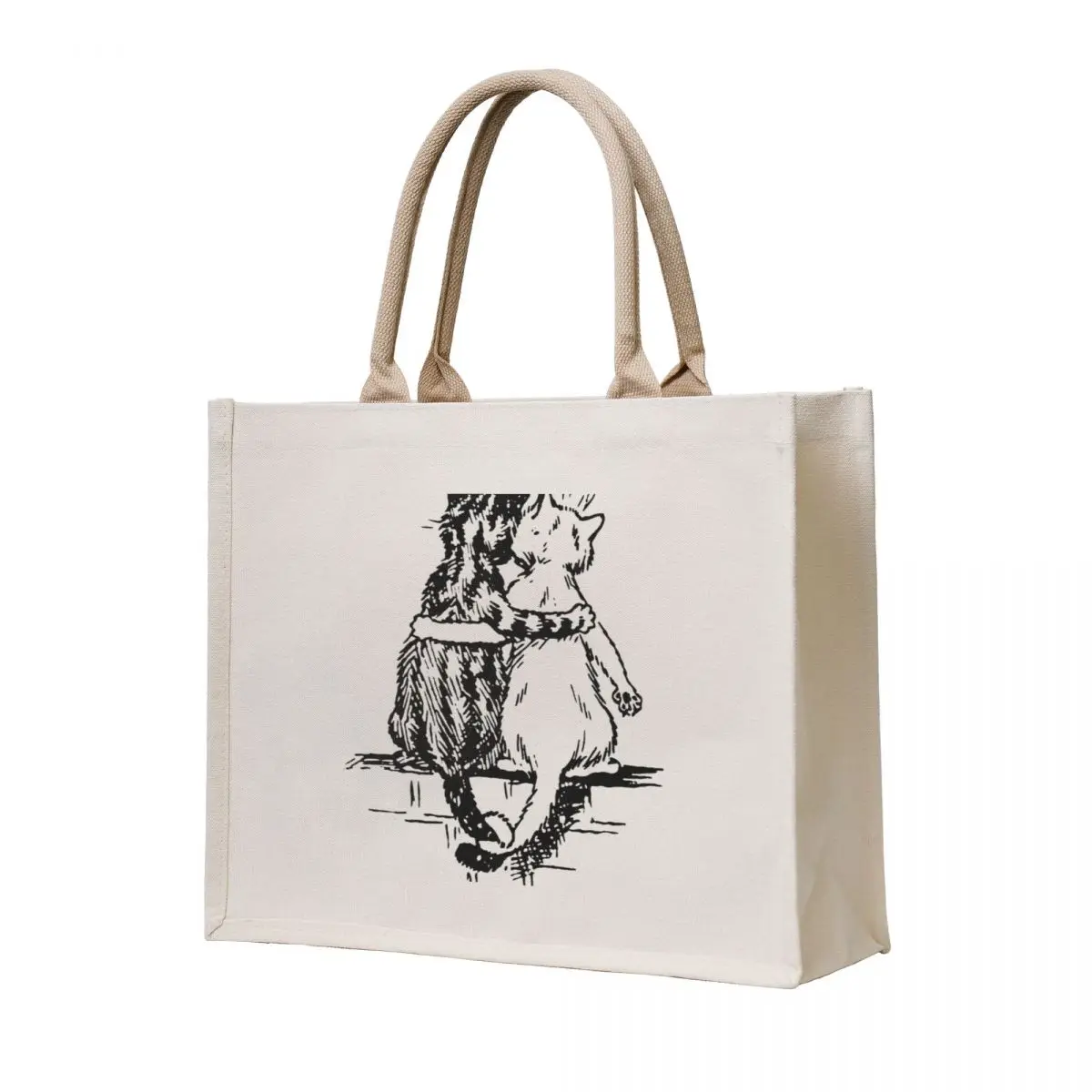 

Vintage Wain Cat Tails Art Tote Bag personalized tote bag tote bags aesthetic Candy bags reusable shopping bag