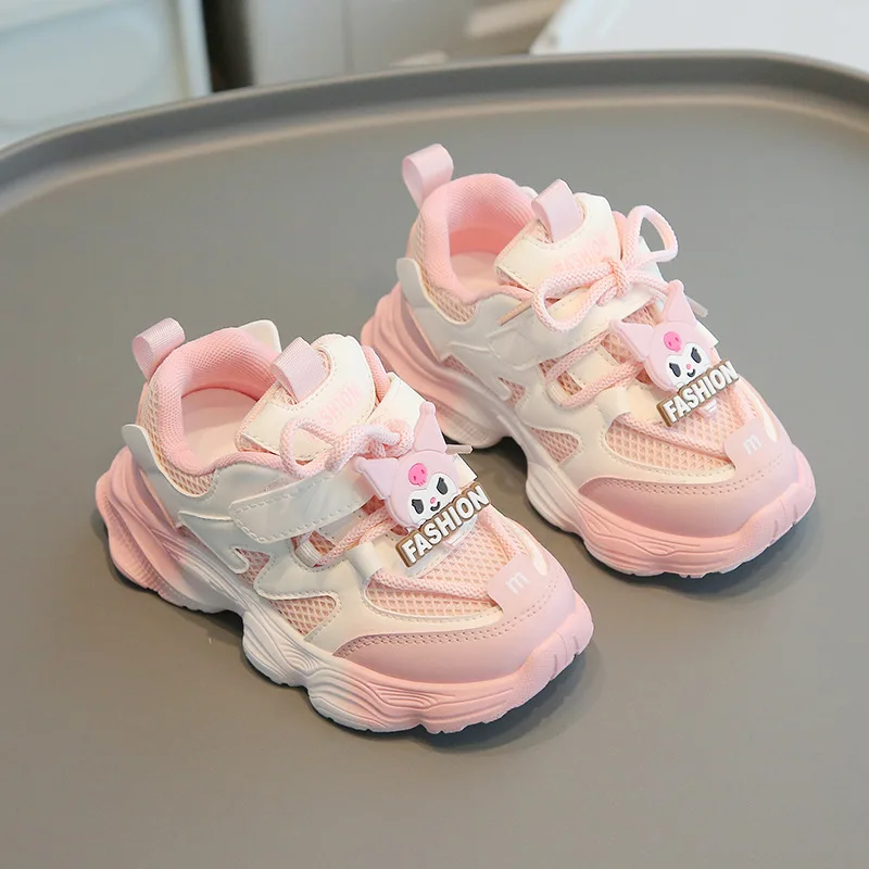 Sanrio Summer Baby Toddler Shoes For Boys Girls Breathable Mesh Little Kids Casual Sneakers Non-slip Children Sport Shoes