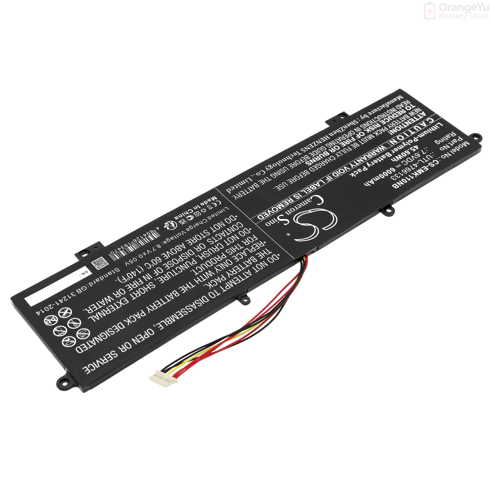 Replacement 7.6V 6000mAh Battery for ONN Surf K1412W WU133W Y1333W For Haier M1 LP14123 For Evolve Maestro Evolve 3 E book 11