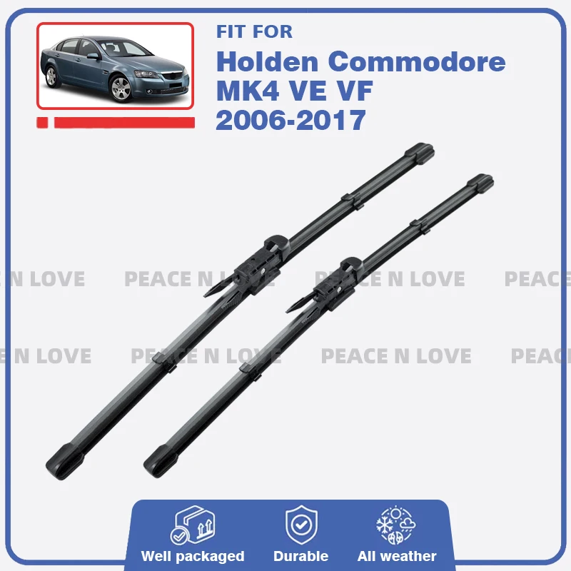 مجموعة شفرات المساحات الأمامية لـ Holden Commodore MK4 VE VF 2006 - 2017 Calais Ute HSV Senator Clubsport GEN-F ملحقات نافذة السيارة