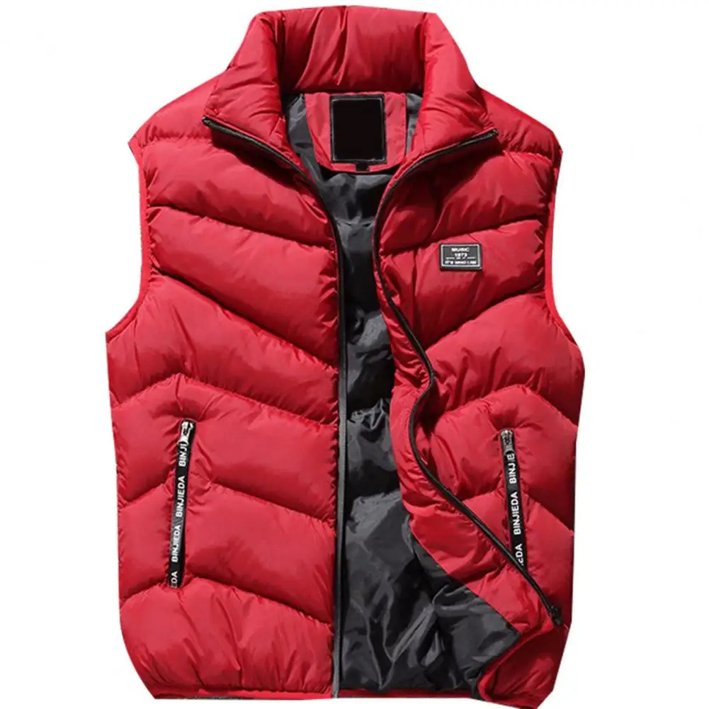 Vest Jacket Men Puffer Sleeveless Coats Mens Solid Color Down Jacket Winter Warm Waistcoat Windbreaker jackets for men chaquetas