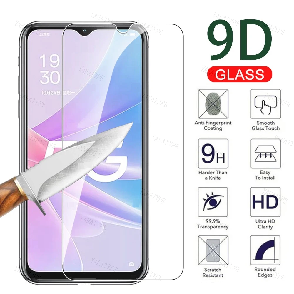 Tempered Glass For Oppo A58 A58x A78 A57 A77 5G A77s A17 A17K A57s A57e 4G 6.56 Full Cover Screen Protector Protective Film