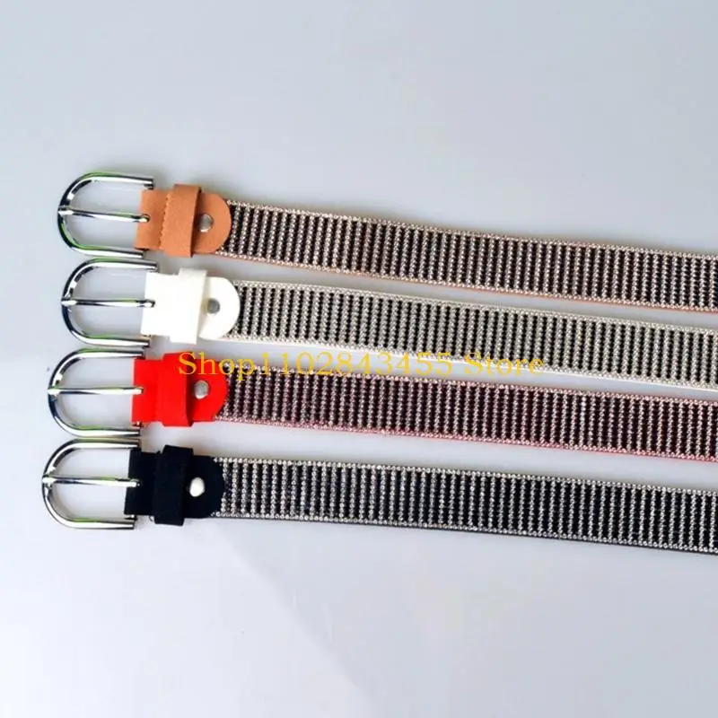 49MC أحزمة الراين اللامعة للنساء Pu Y2k نمط حزام الفتيات الساخن للرجال الجينز