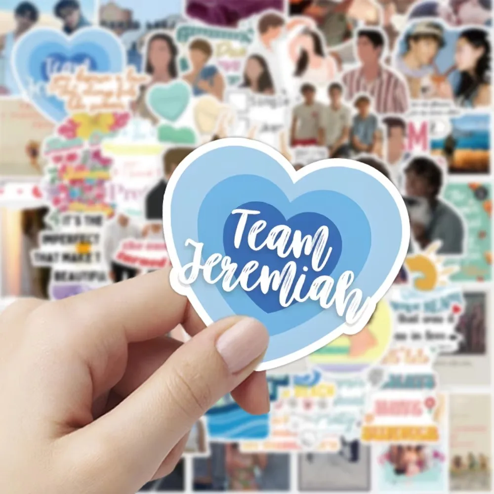 50 قطعة كارتون الصيف تحولت ملصقات جميلة حفلة عيد ميلاد هدية الكتابة على الجدران الحياة اليومية الأمتعة نافذة جدار زجاجة ماء