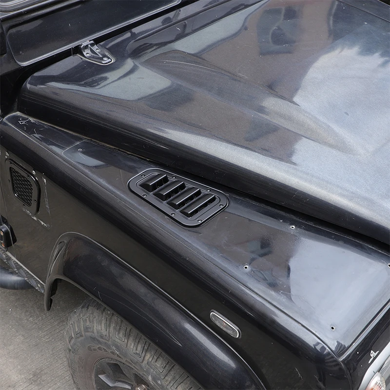 1 paar Auto Vorne Motorhaube Motorhaube Vents Haube Air Outlet Trim Abdeckung Für Land Rover Defender 90 110 130 2004-2019 Auto Zubehör – Detail 5