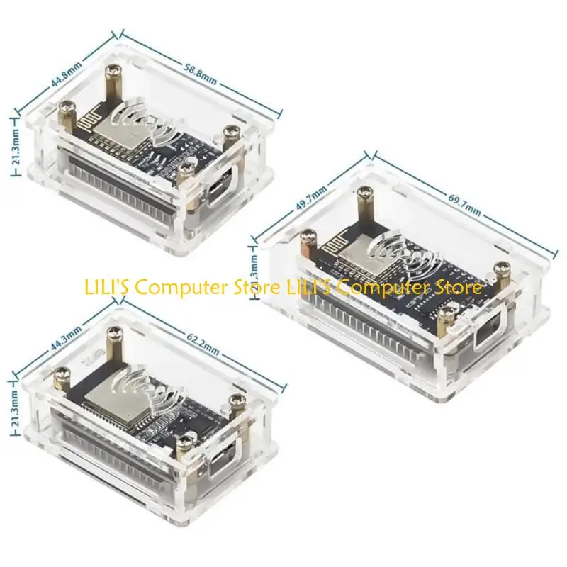 

A52B Easy Access Clearly Case Enclosure for NodeMcu Lua CP2102/CH340G ESP32 30Pin