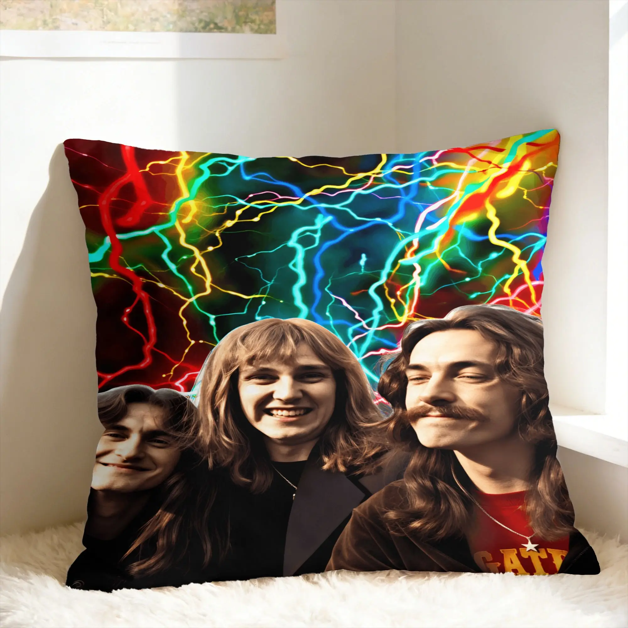 Rush Band Pillowcases  Fashion Pillow Case For Sofa Car Home Decor Comfy Pillow Cover